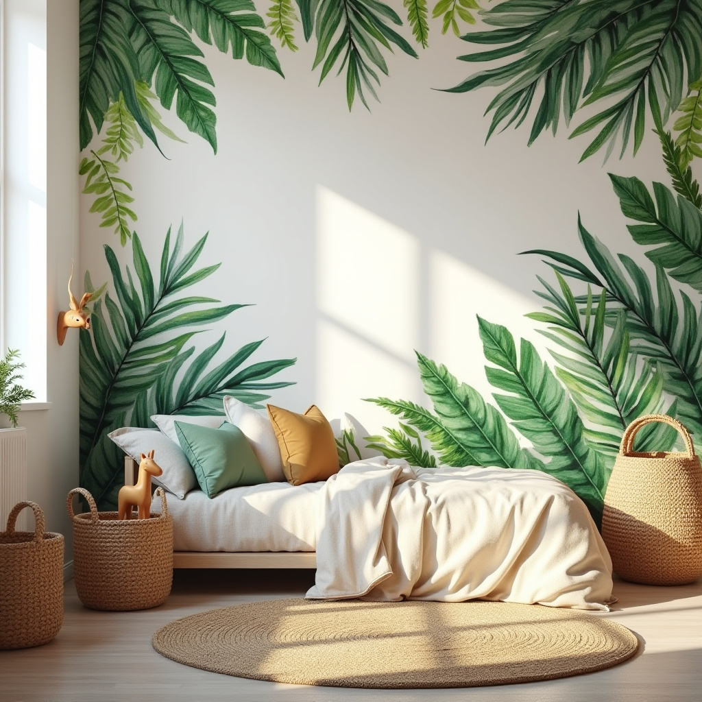 accent wall kids room 12