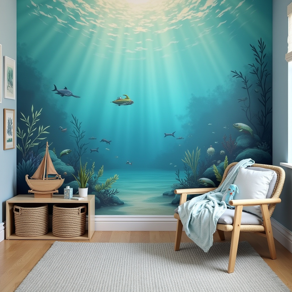 accent wall kids room 18
