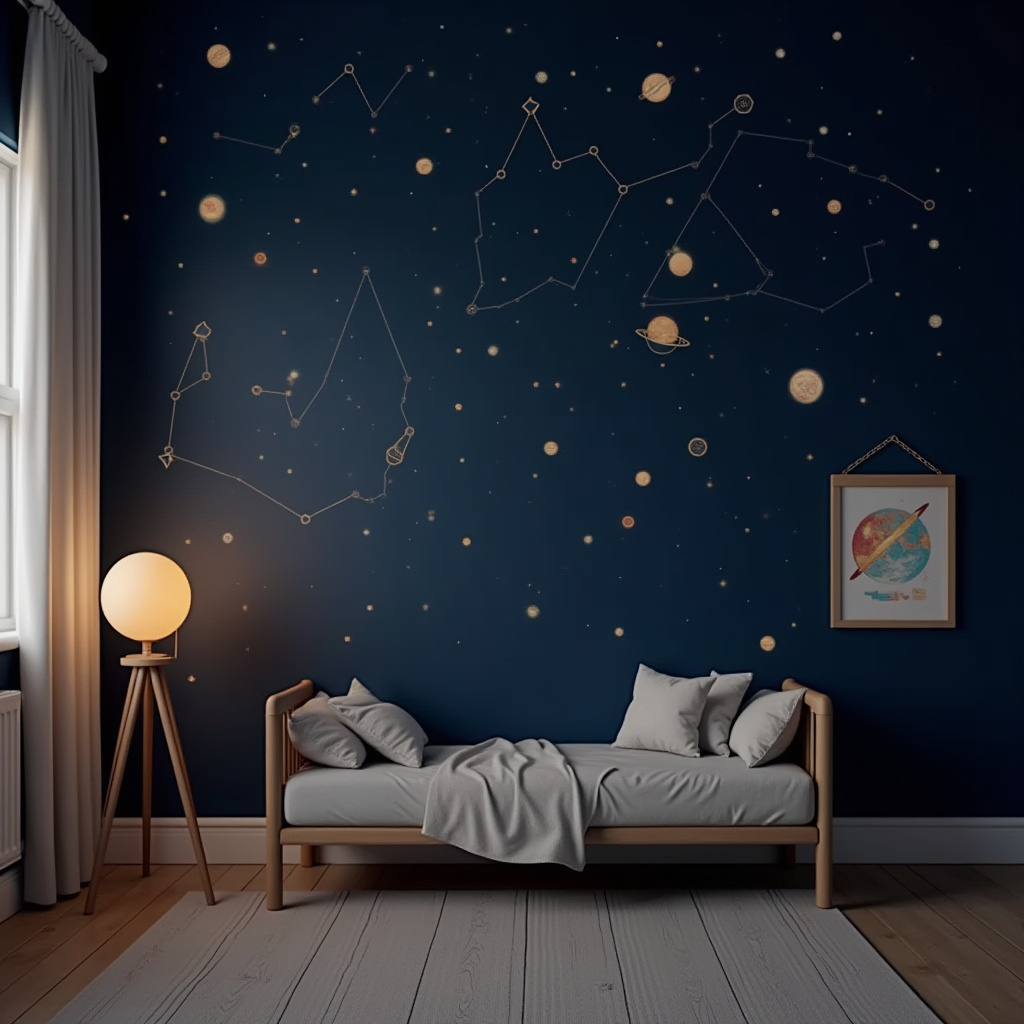 accent wall kids room 26