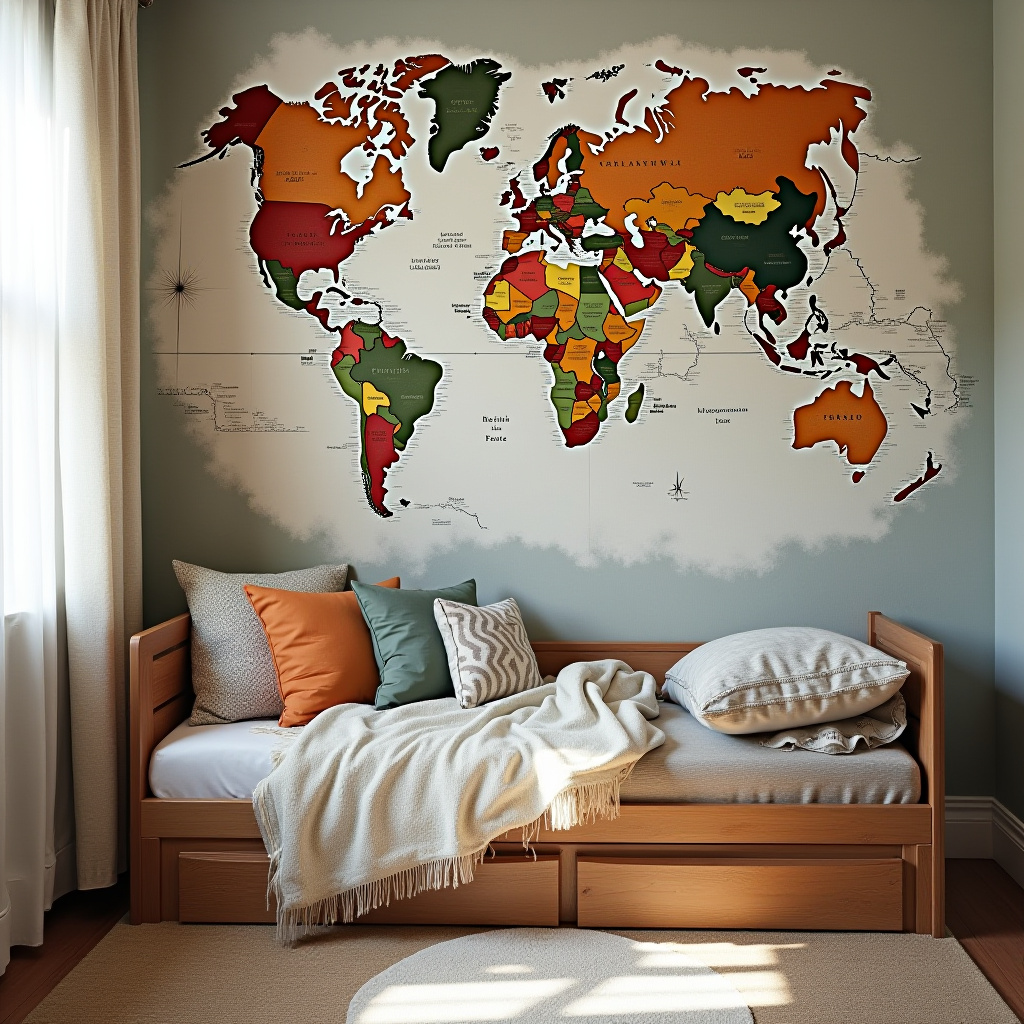 accent wall kids room 34