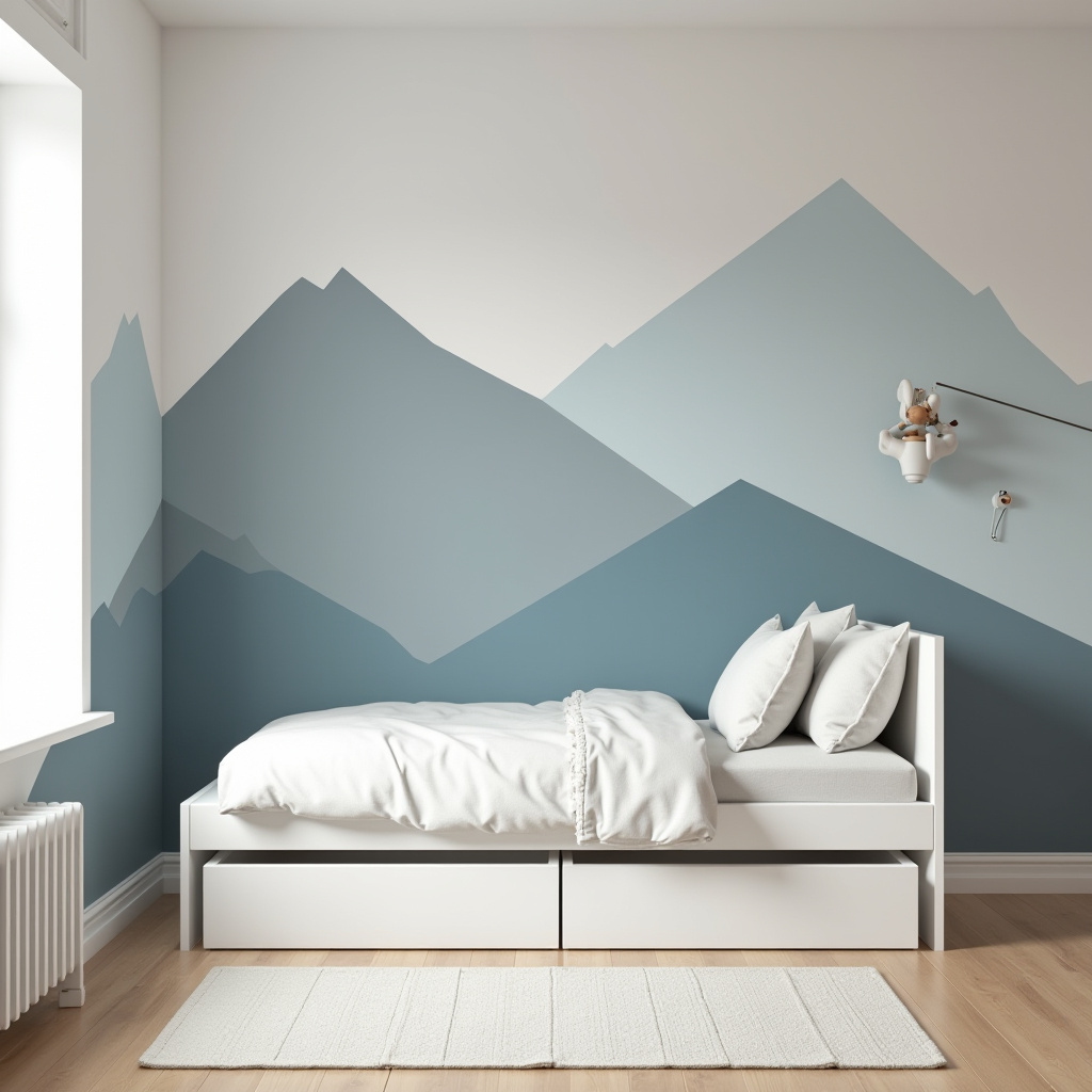 accent wall kids room 4