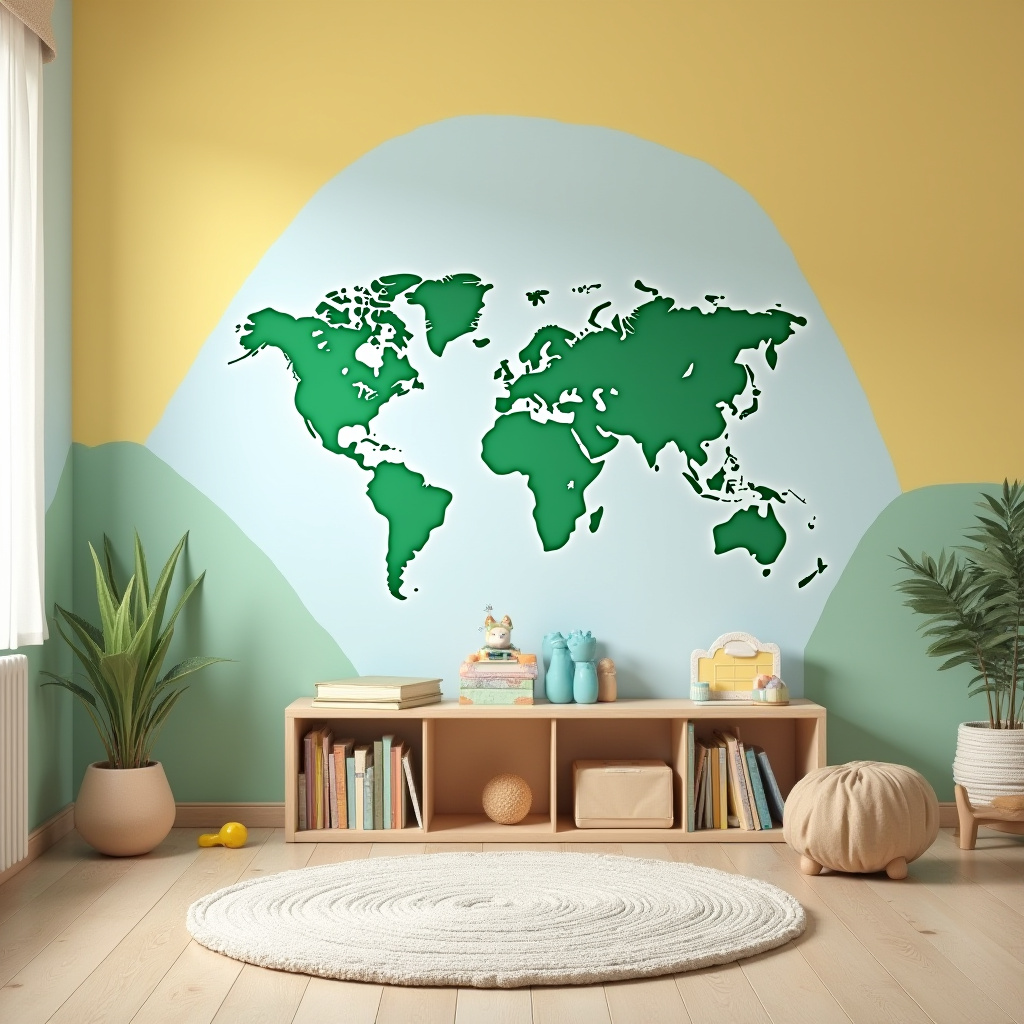 accent wall kids room 5