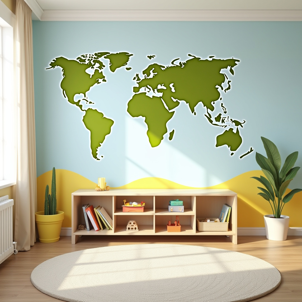 accent wall kids room 6