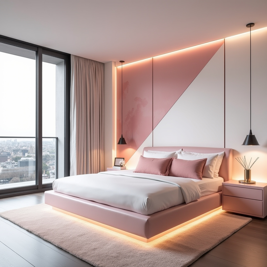 baby pink bedroom 11