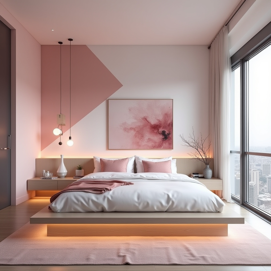 baby pink bedroom 12