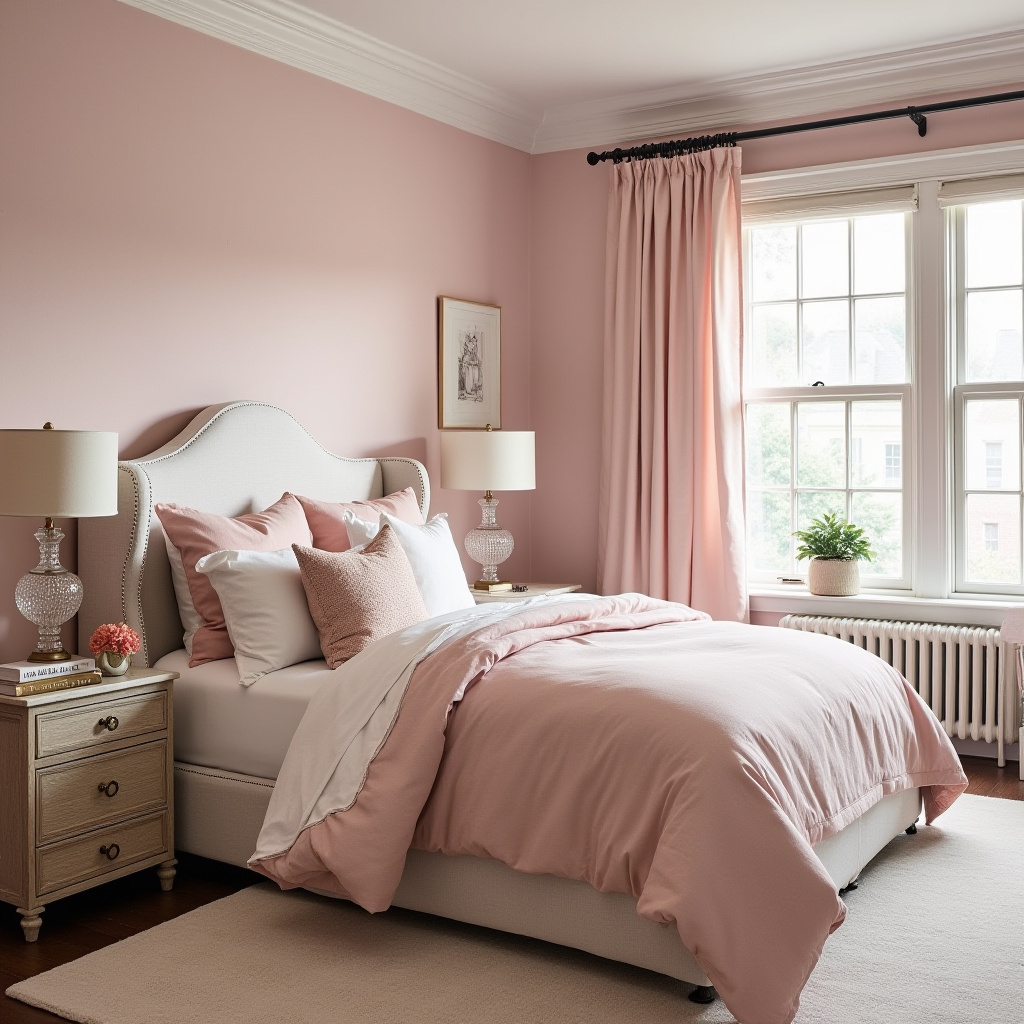 baby pink bedroom 23