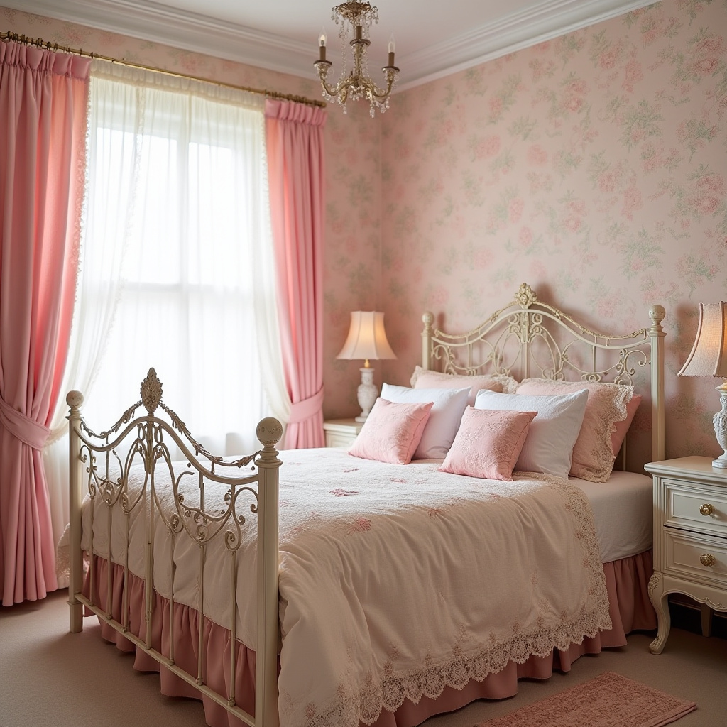 baby pink bedroom 29