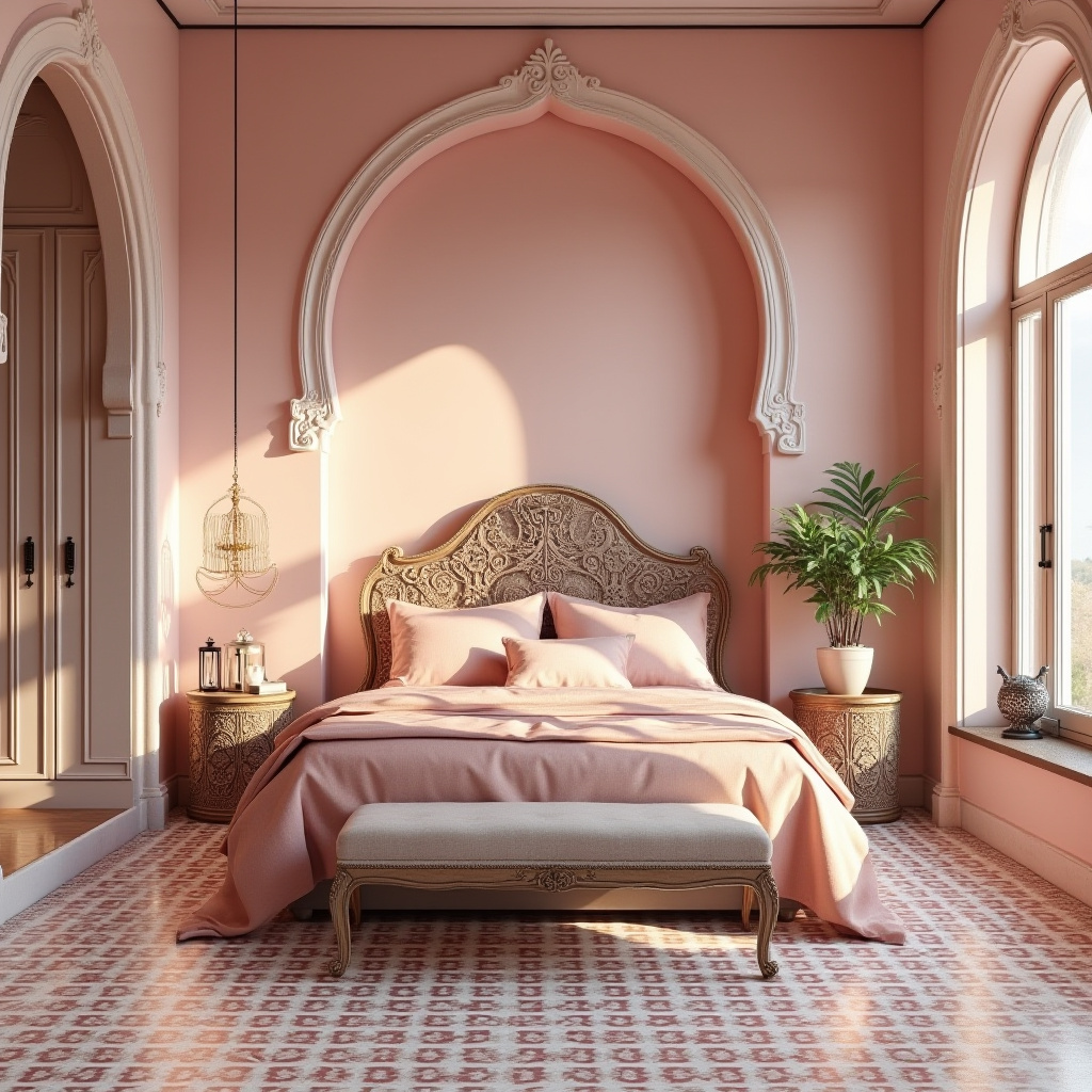 baby pink bedroom 34