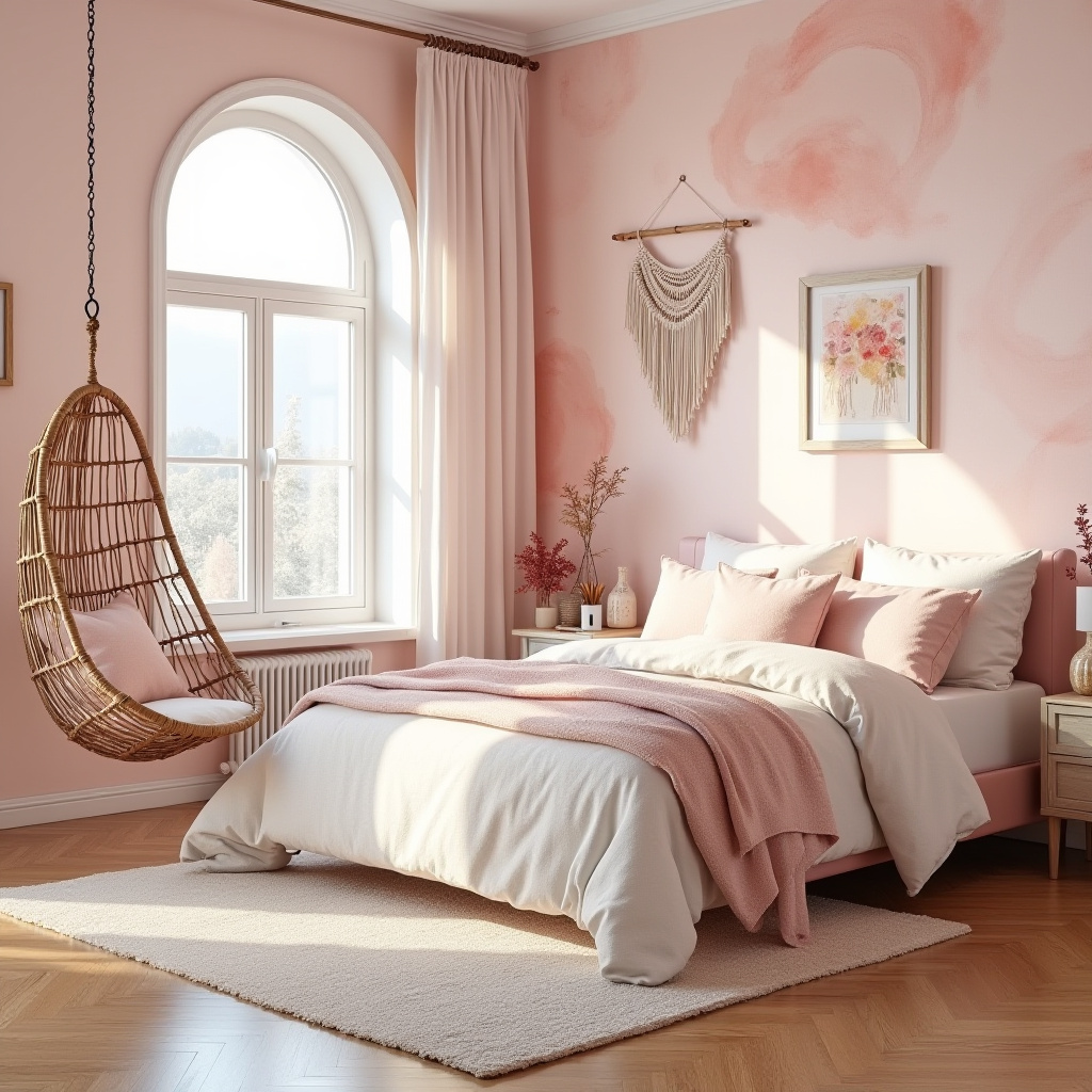 baby pink bedroom 4