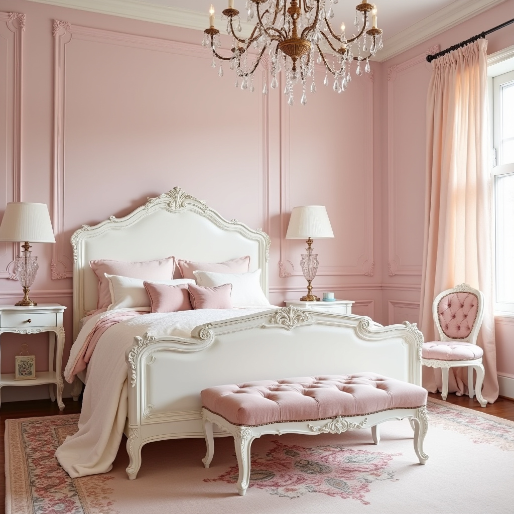 baby pink bedroom 7