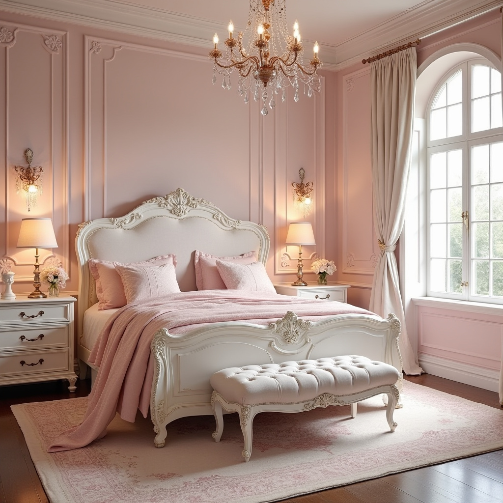 baby pink bedroom 8