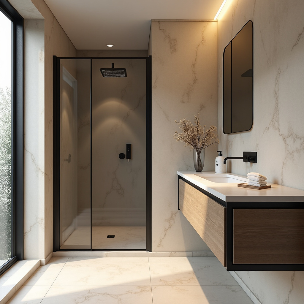 beige and black bathroom ideas 1