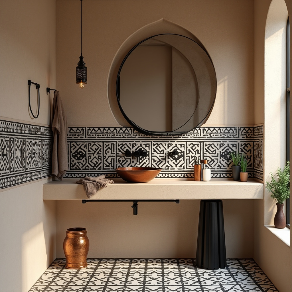 beige and black bathroom ideas 17