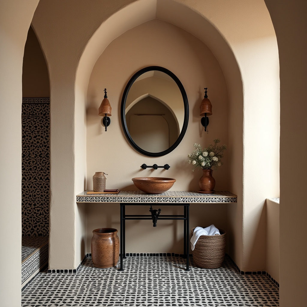 beige and black bathroom ideas 18
