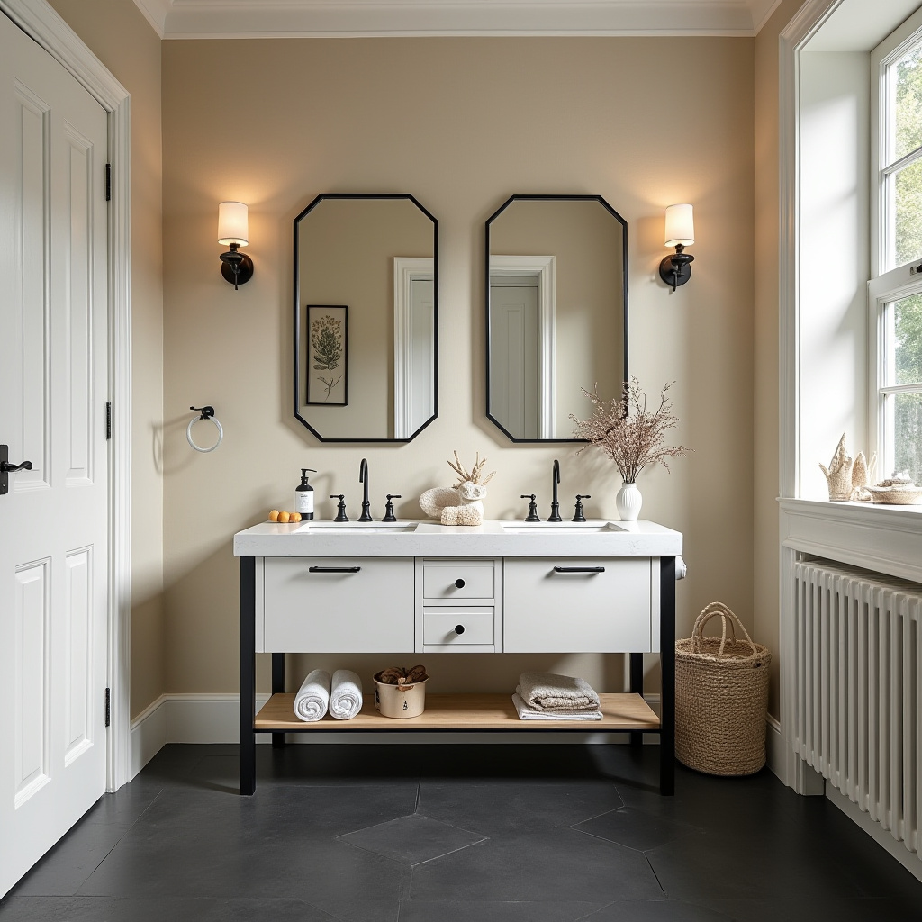 beige and black bathroom ideas 19