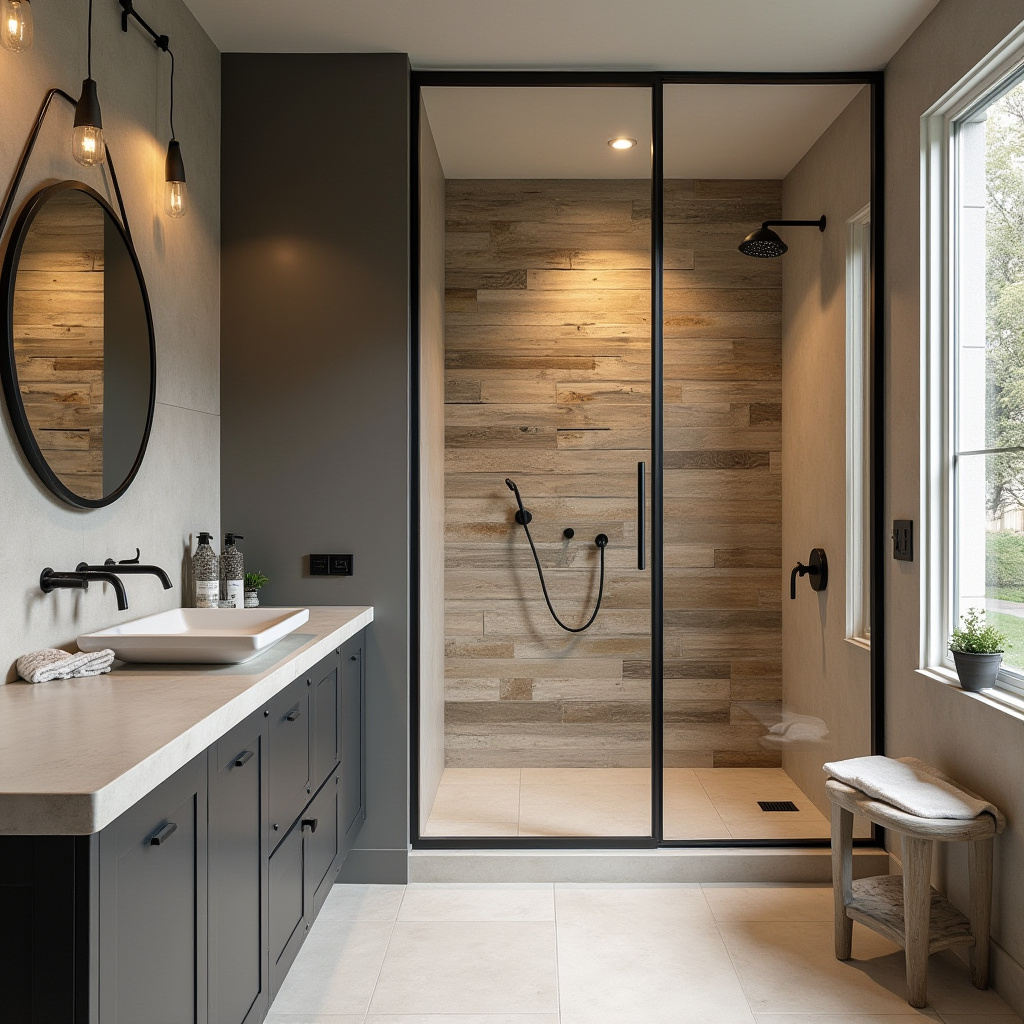 beige and black bathroom ideas 23