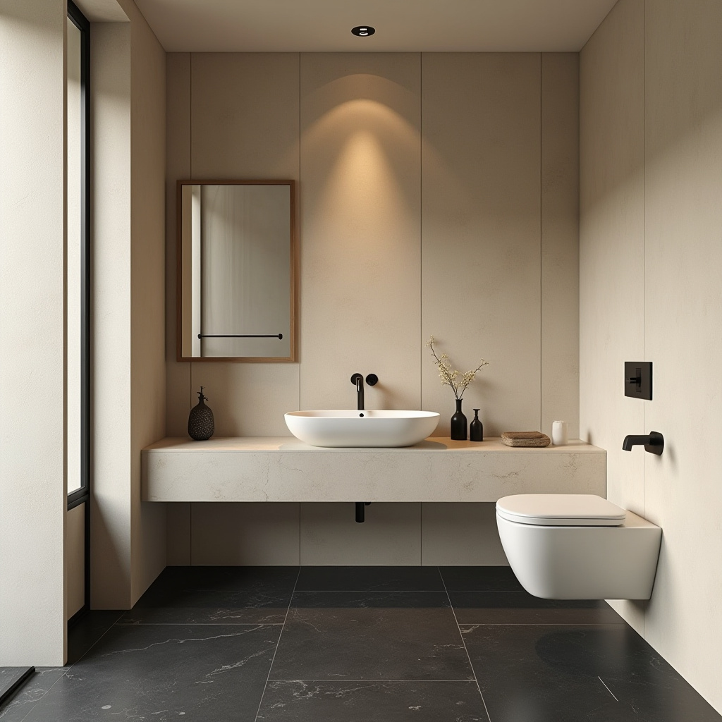 beige and black bathroom ideas 25