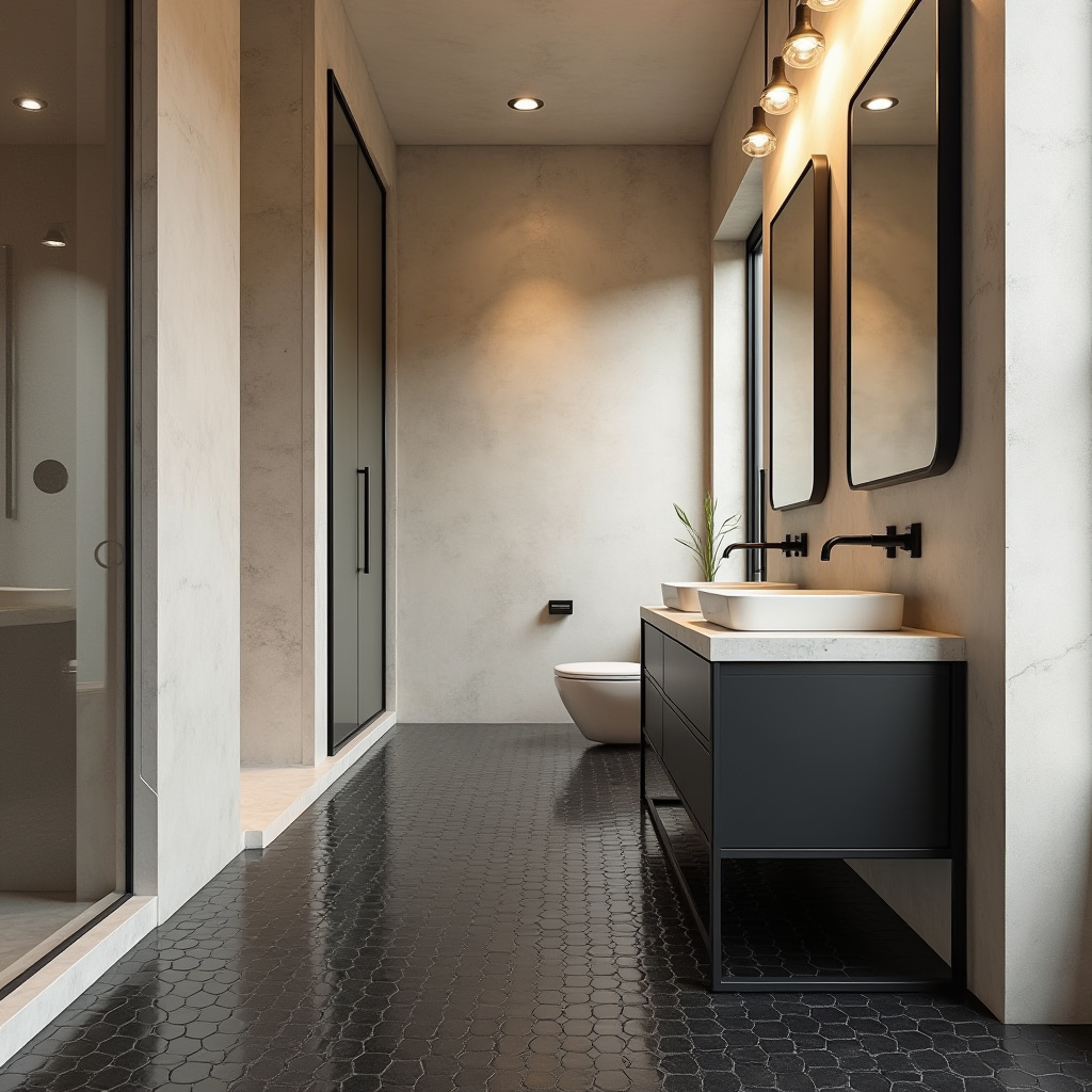 beige and black bathroom ideas 28