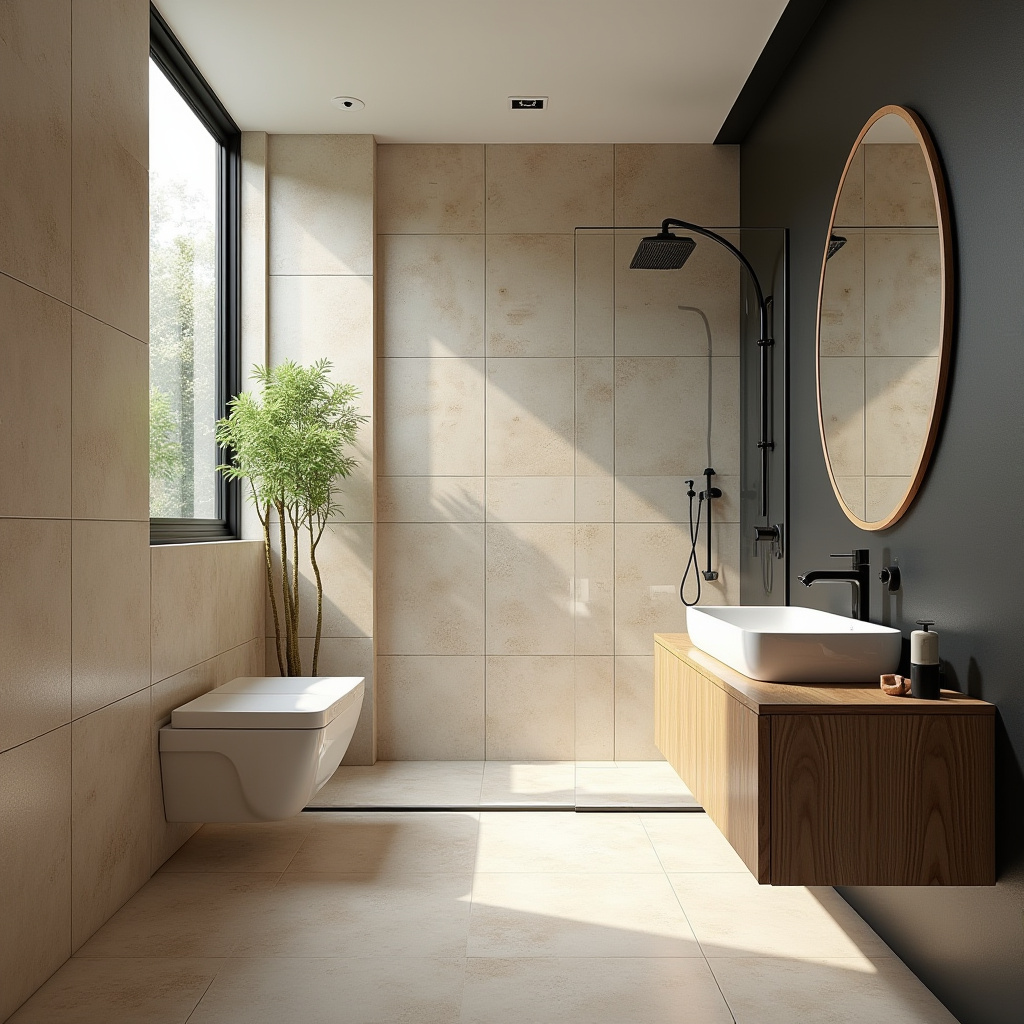 beige and black bathroom ideas 31