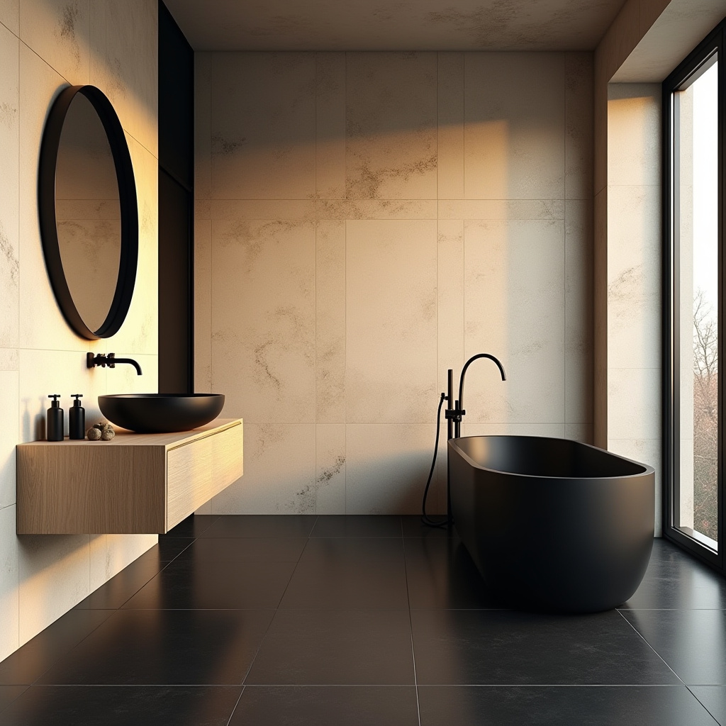 beige and black bathroom ideas 6