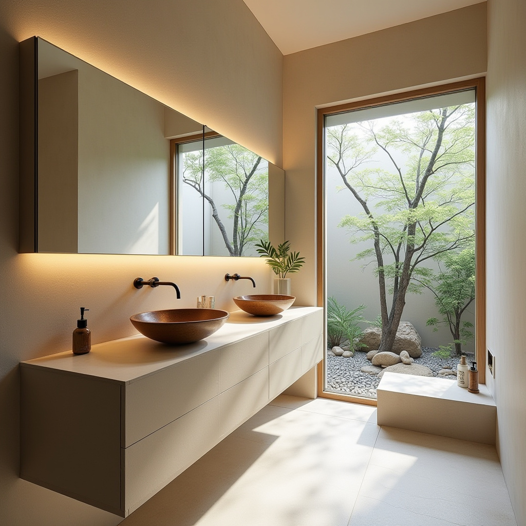 beige bathroom cabinets 15