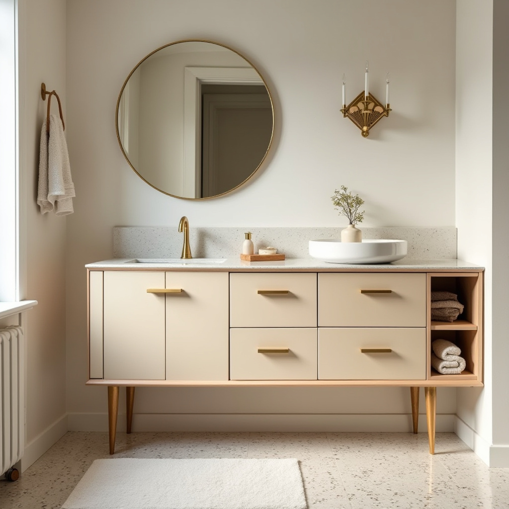 beige bathroom cabinets 17