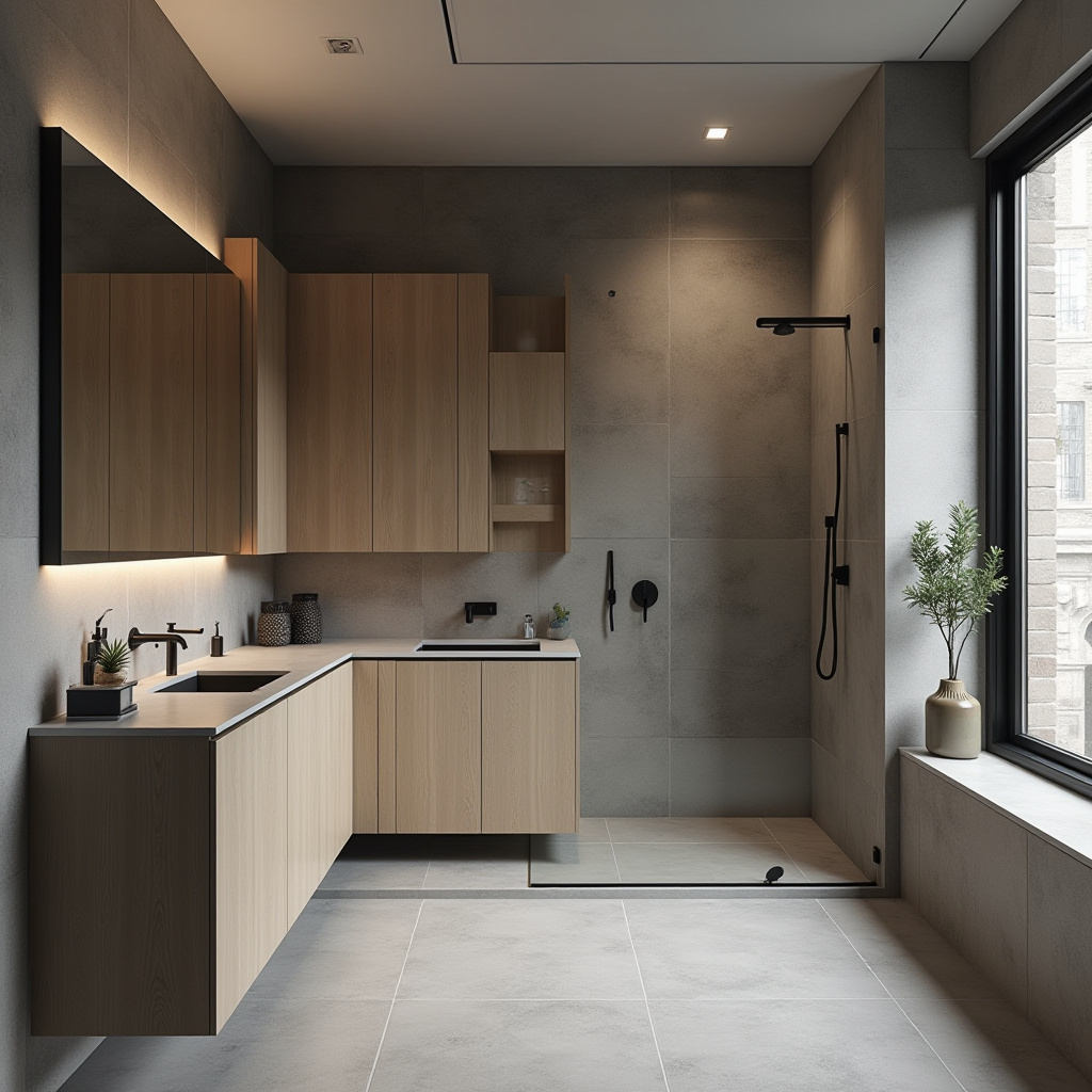 beige bathroom cabinets 22