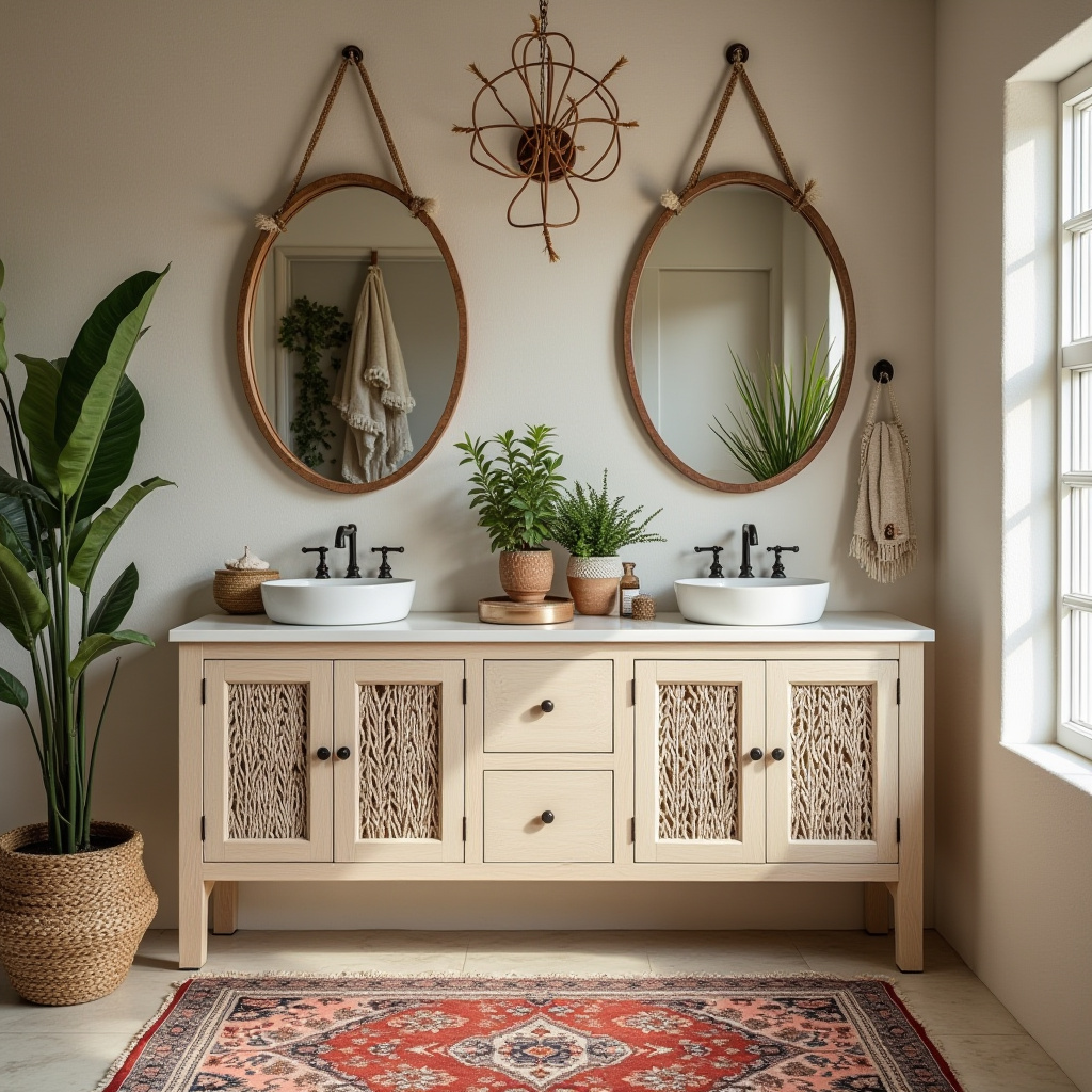 beige bathroom cabinets 24