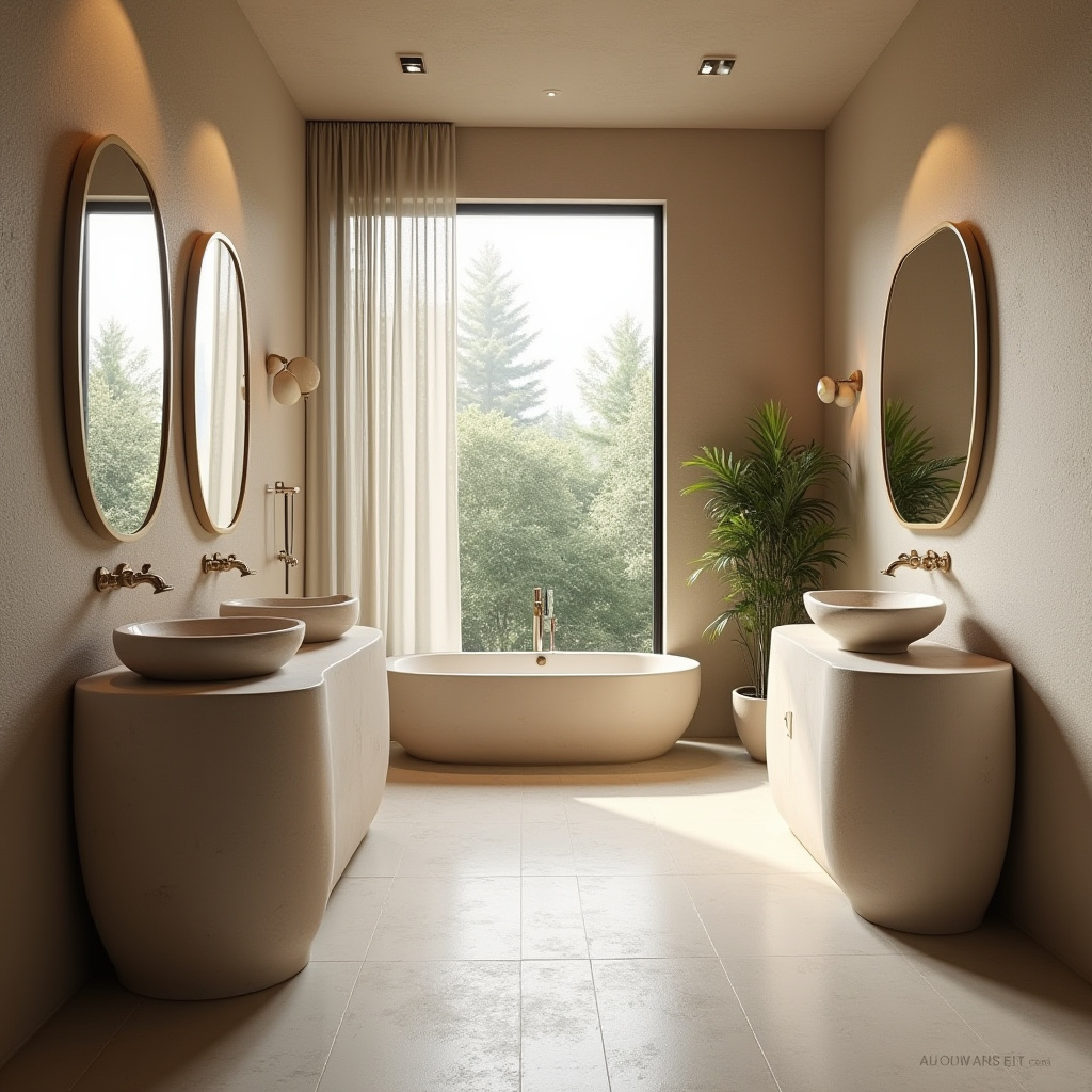 beige bathroom cabinets 29