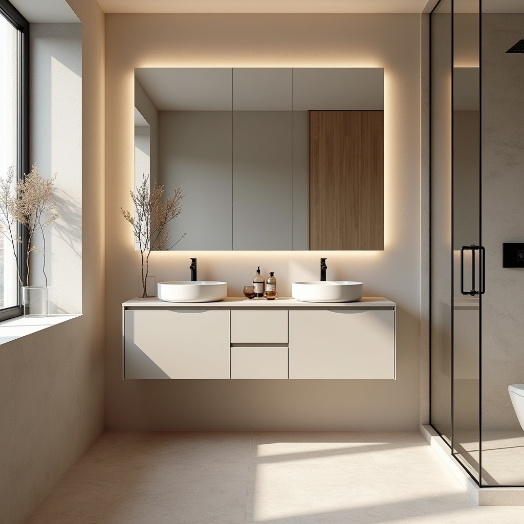 beige bathroom cabinets 4