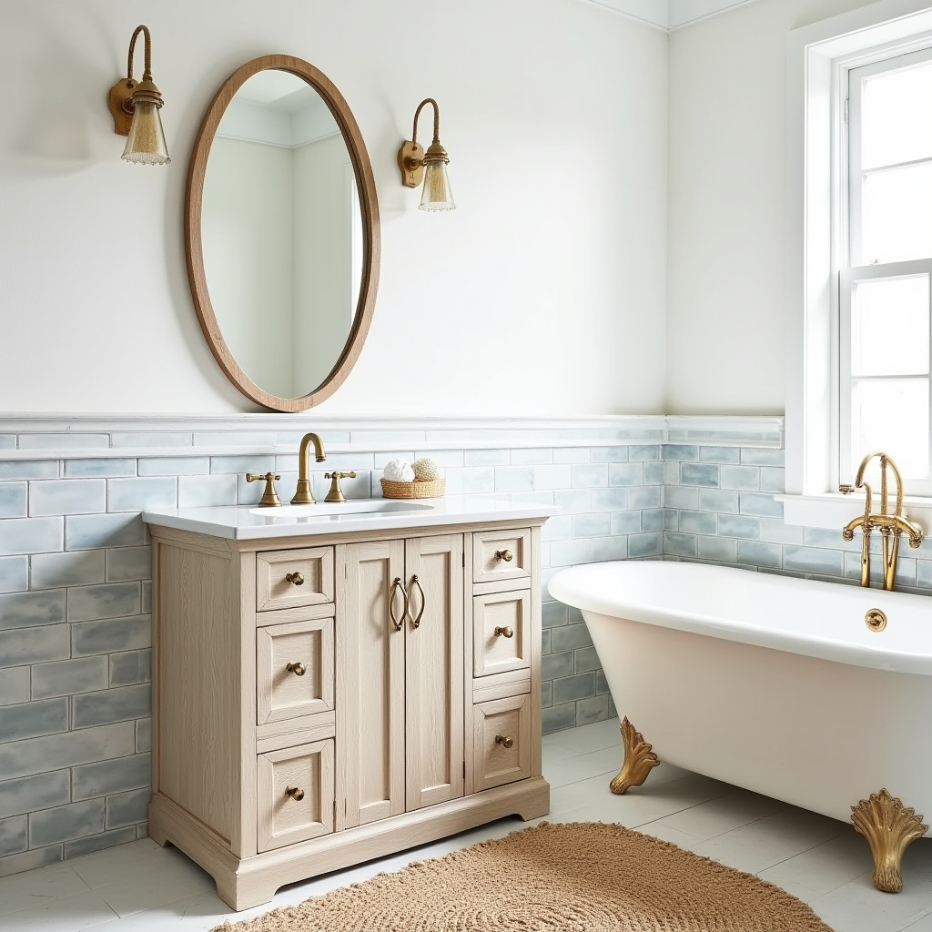 beige bathroom cabinets 8