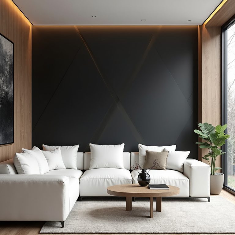 black accent wall ideas 1