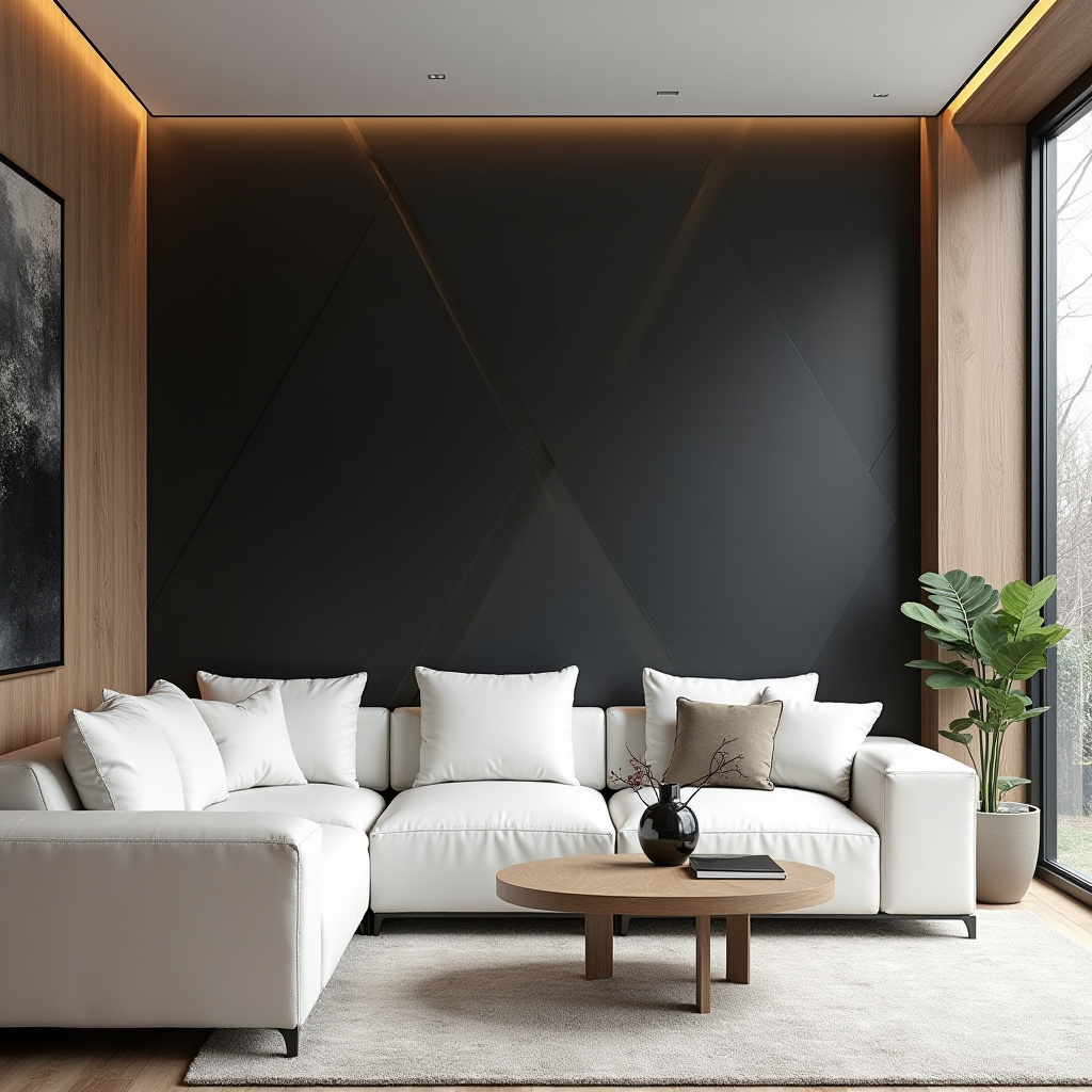black accent wall ideas 1