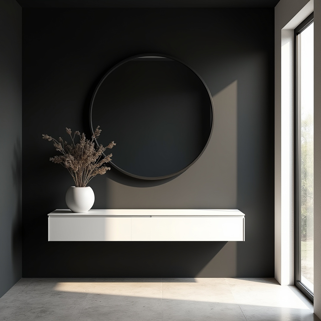 black accent wall ideas 10