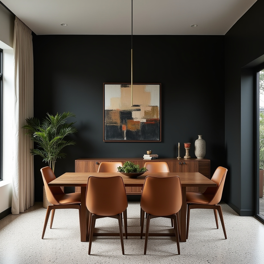 black accent wall ideas 13