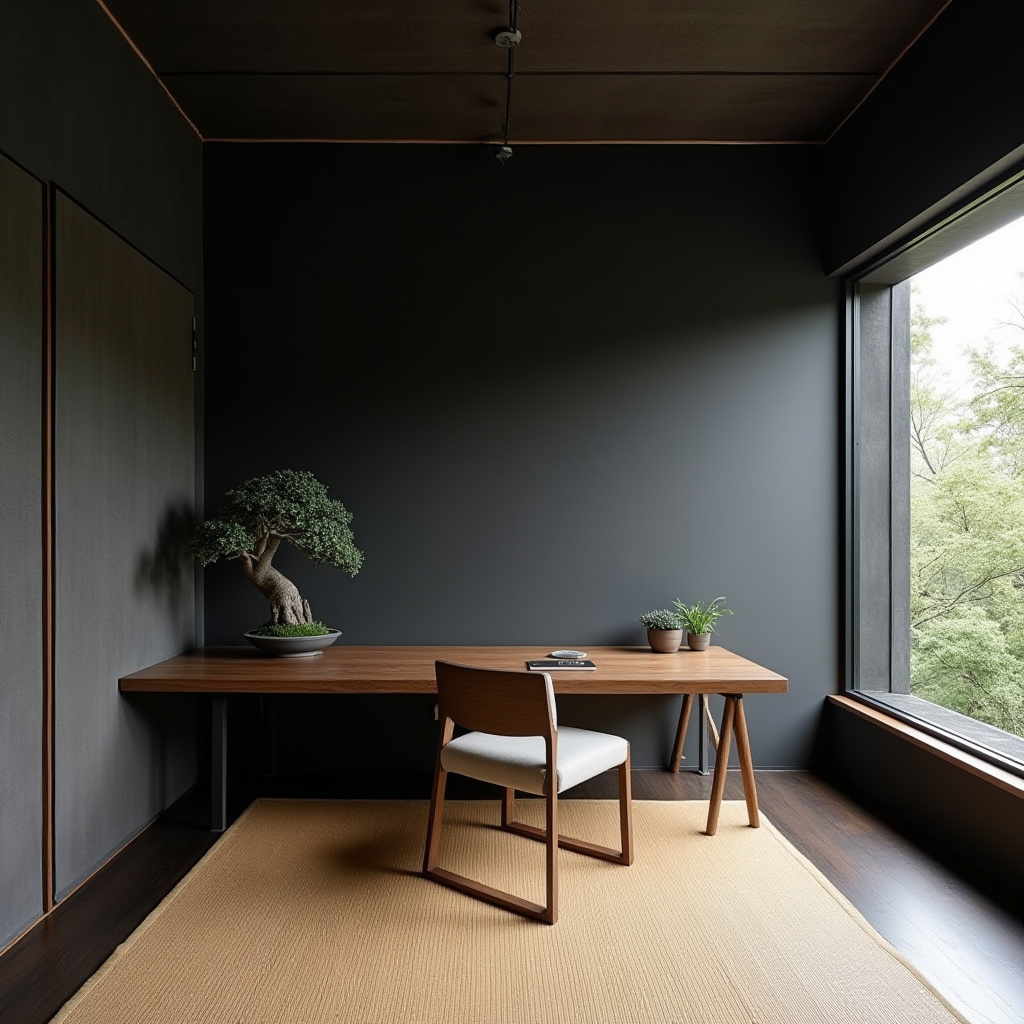 black accent wall ideas 22