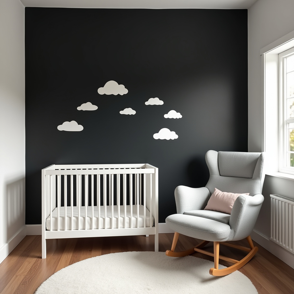black accent wall ideas 27