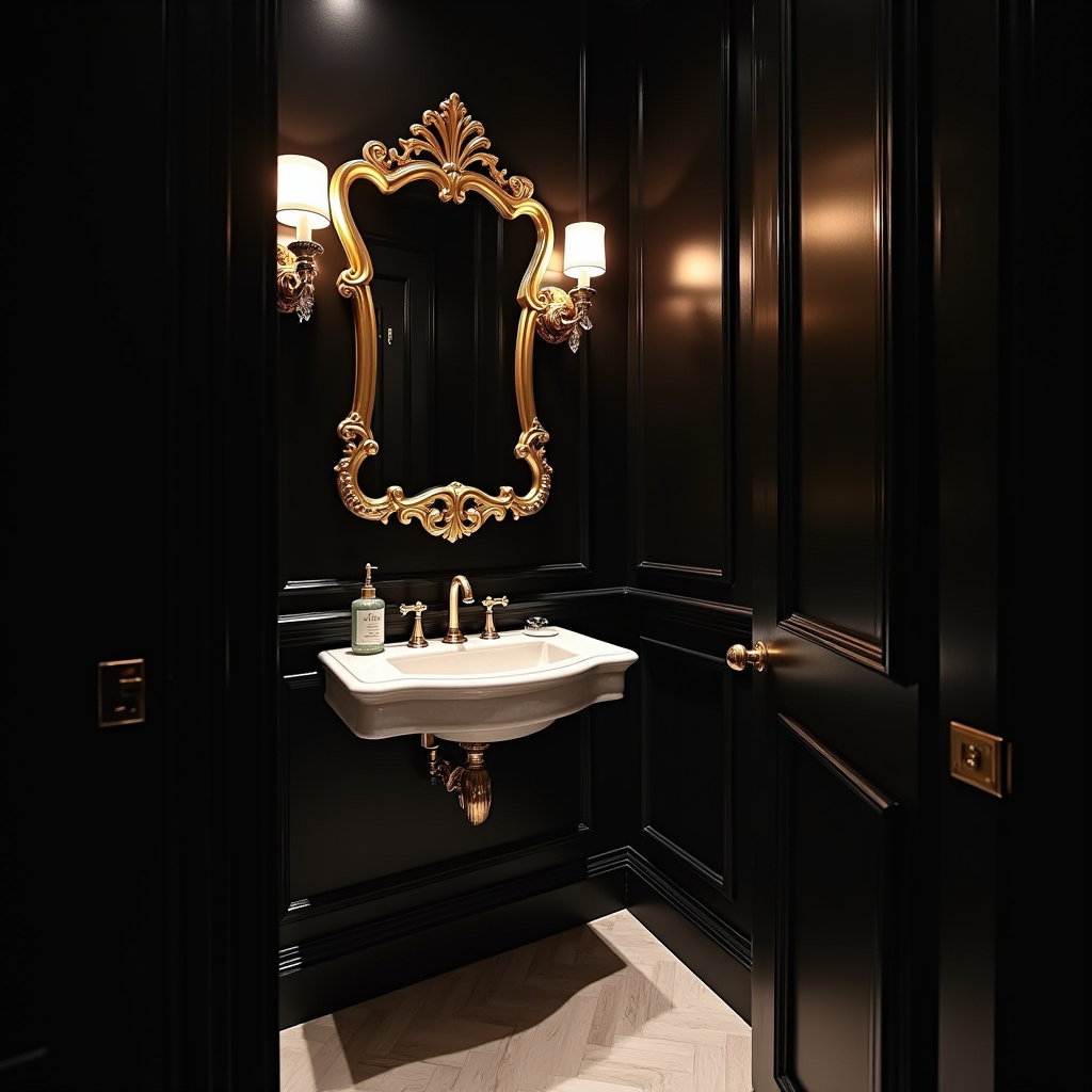 black accent wall ideas 33