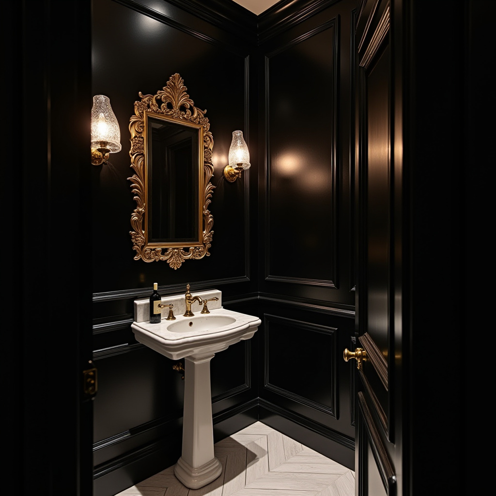 black accent wall ideas 34