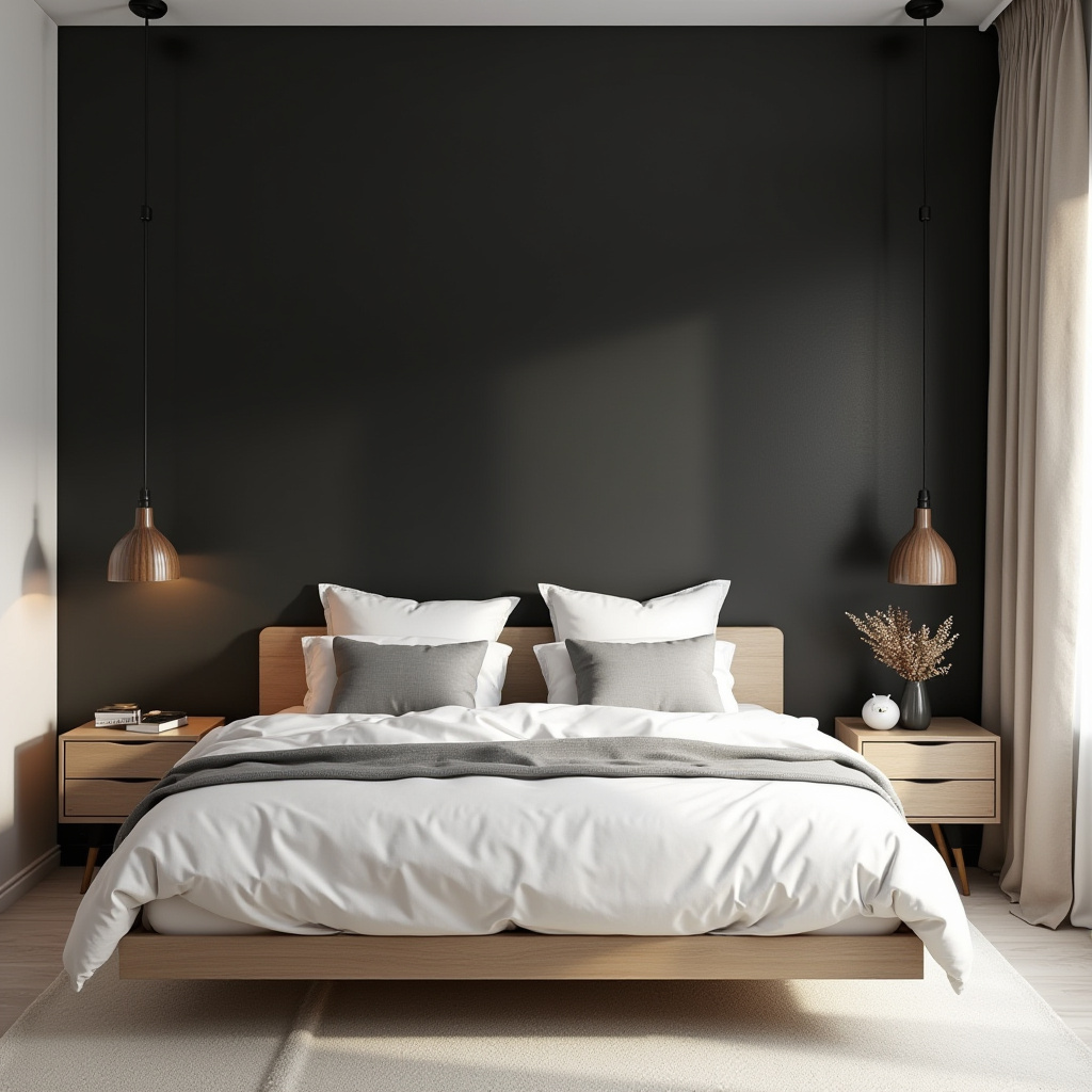 black accent wall ideas 4