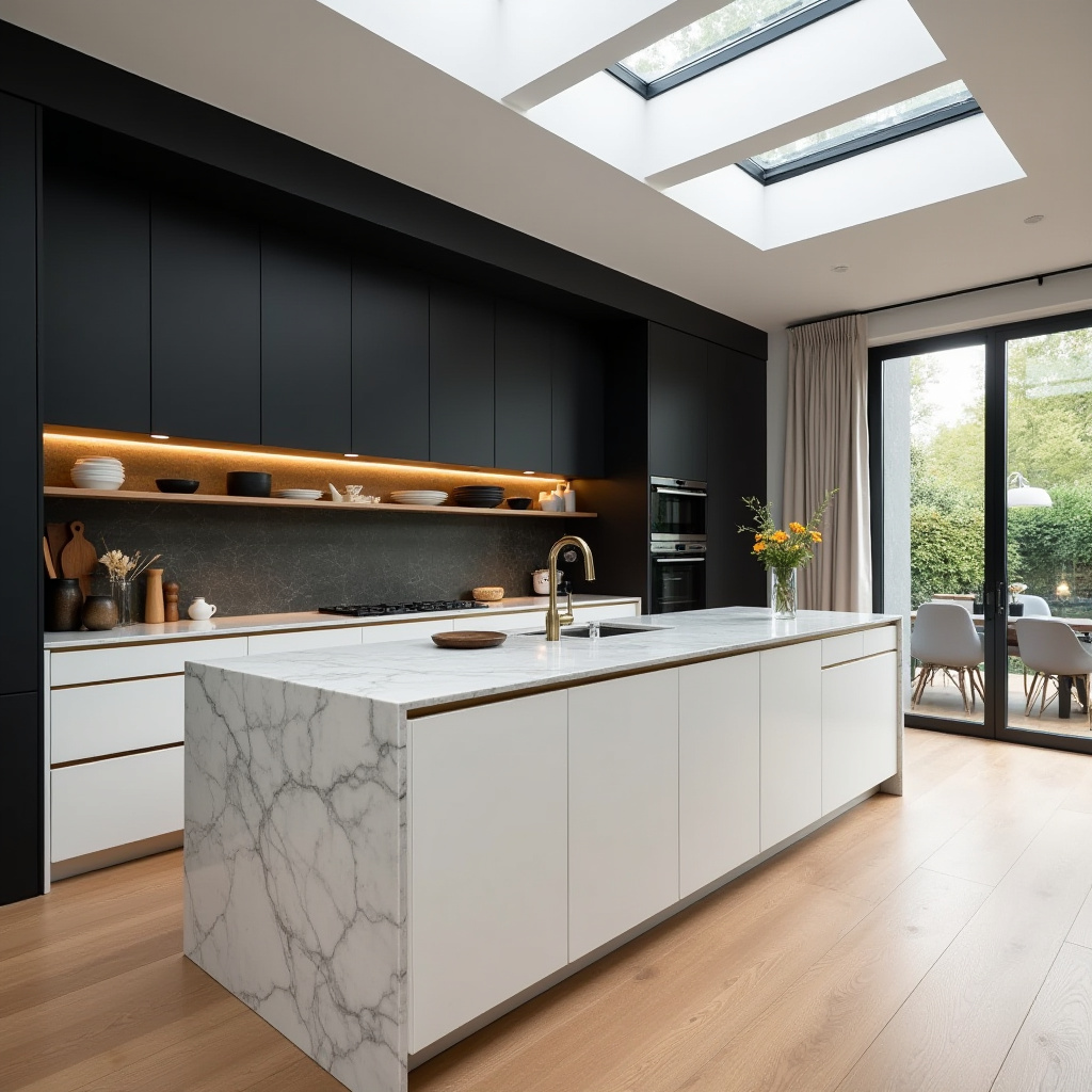 black accent wall ideas 8