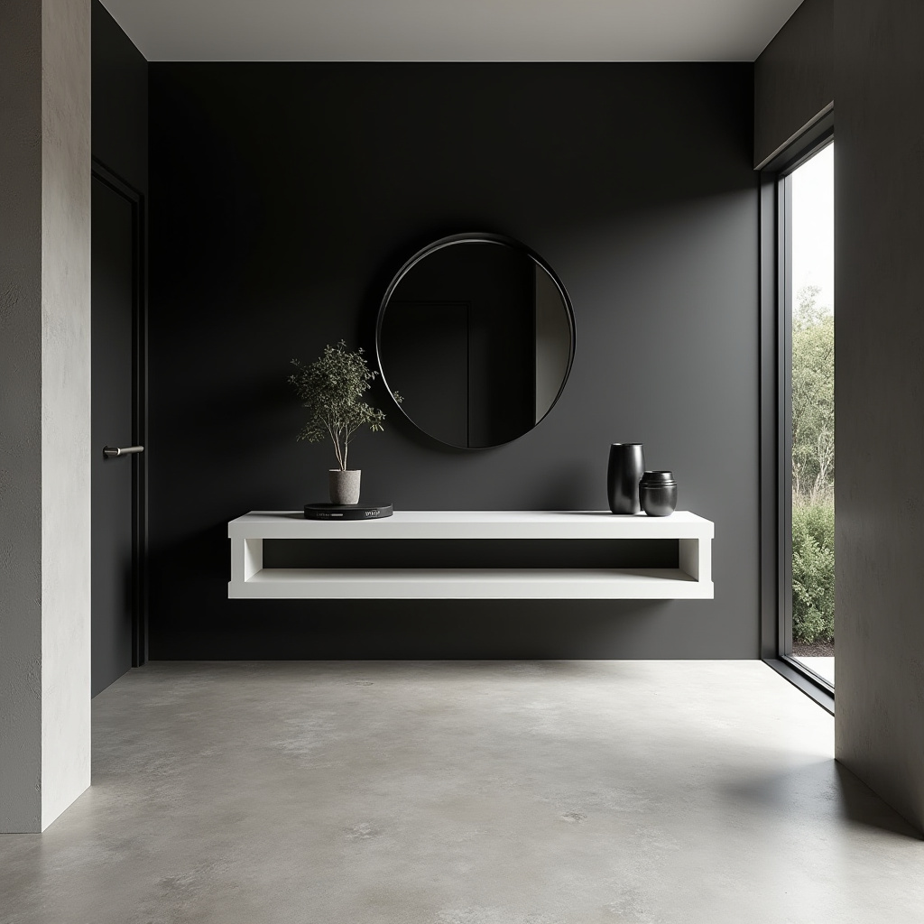 black accent wall ideas 9