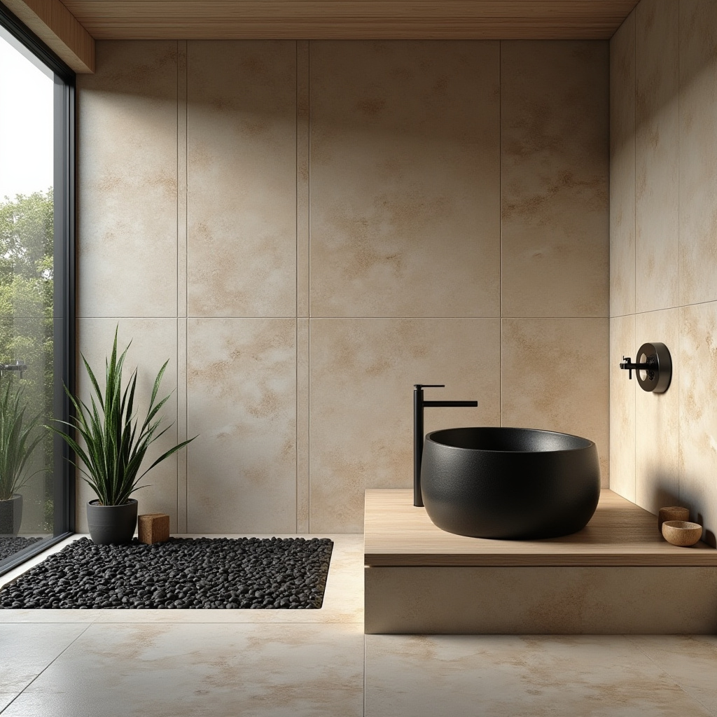 black and beige bathroom 13