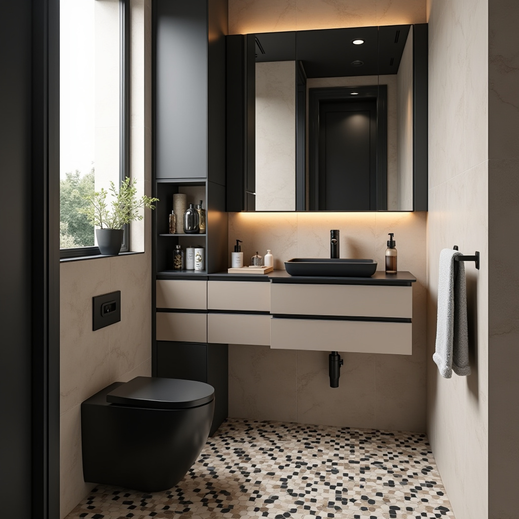 black and beige bathroom 18