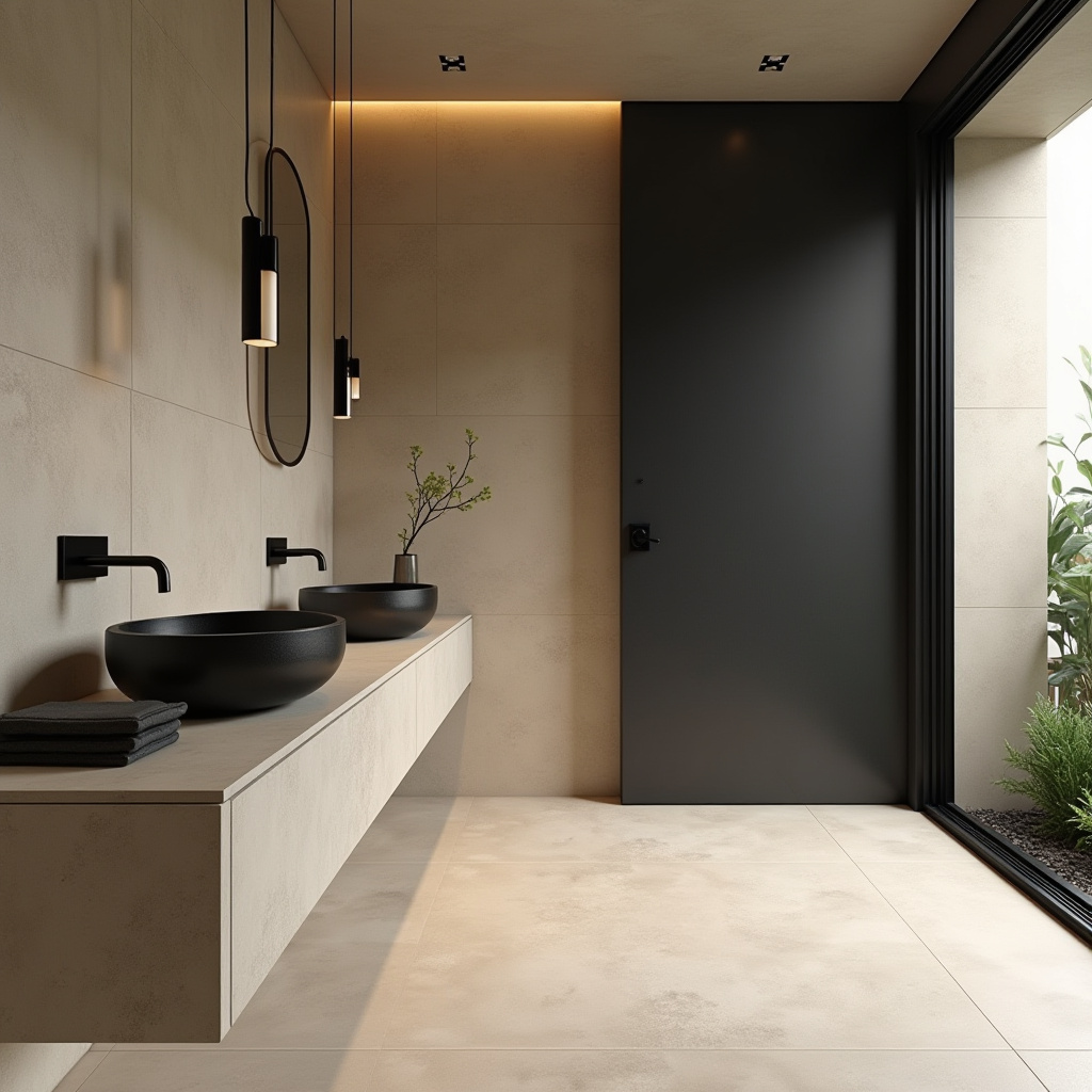 black and beige bathroom 28