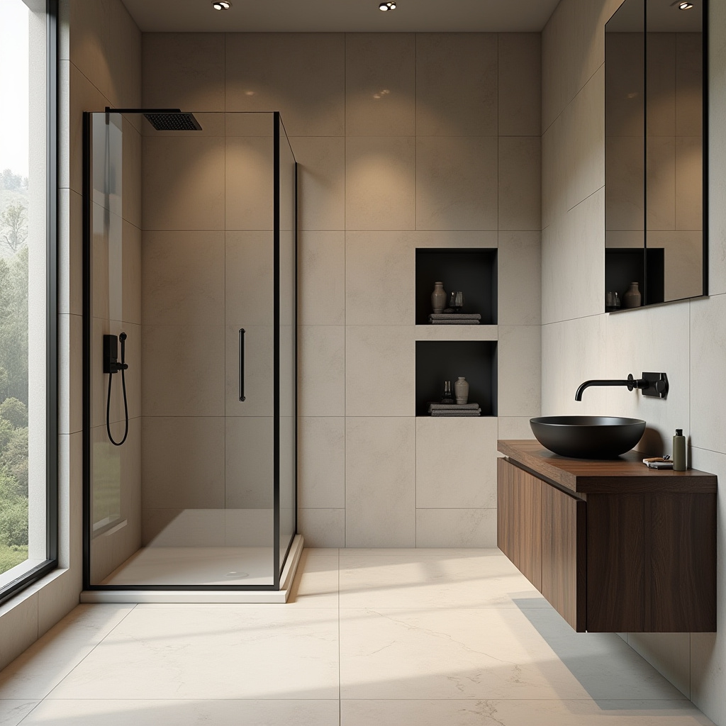 black and beige bathroom 3