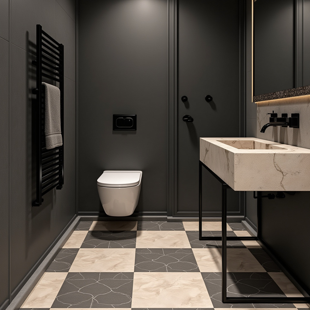 black and beige bathroom 6