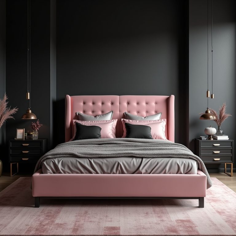 black and pink room aesthetic 1