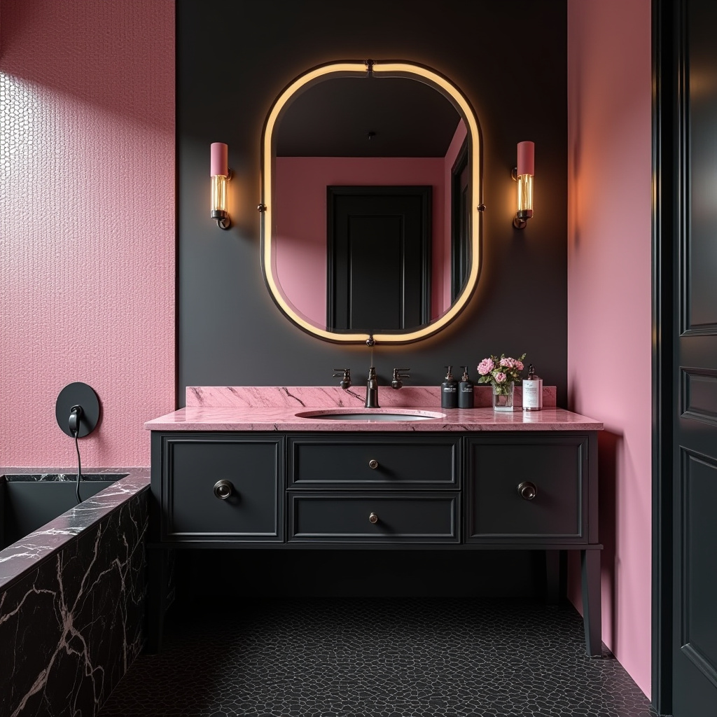 black and pink room aesthetic 10