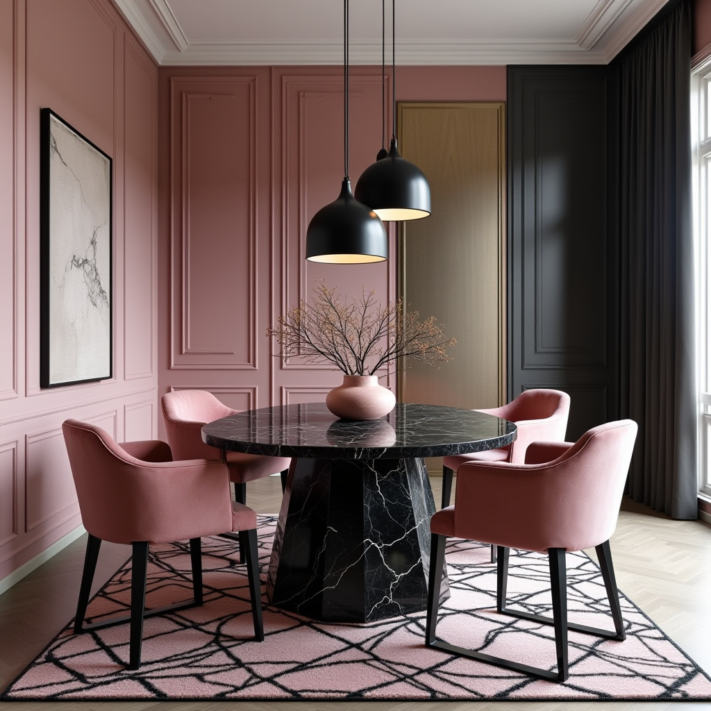 black and pink room aesthetic 17